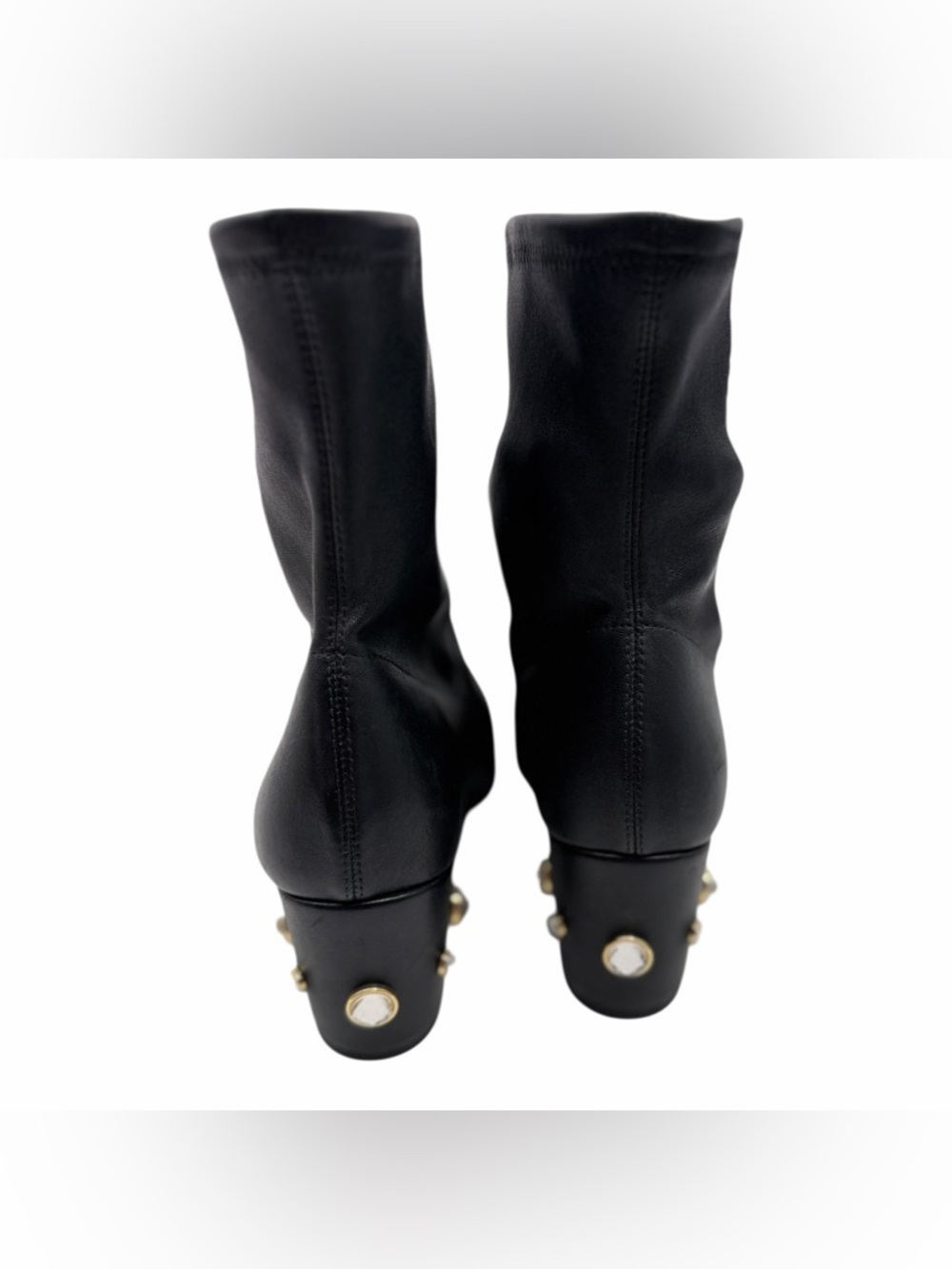 NWOT Stuart Weitzman Allshine 60 Embellished Ankle Boots Black - Picture 4 of 9